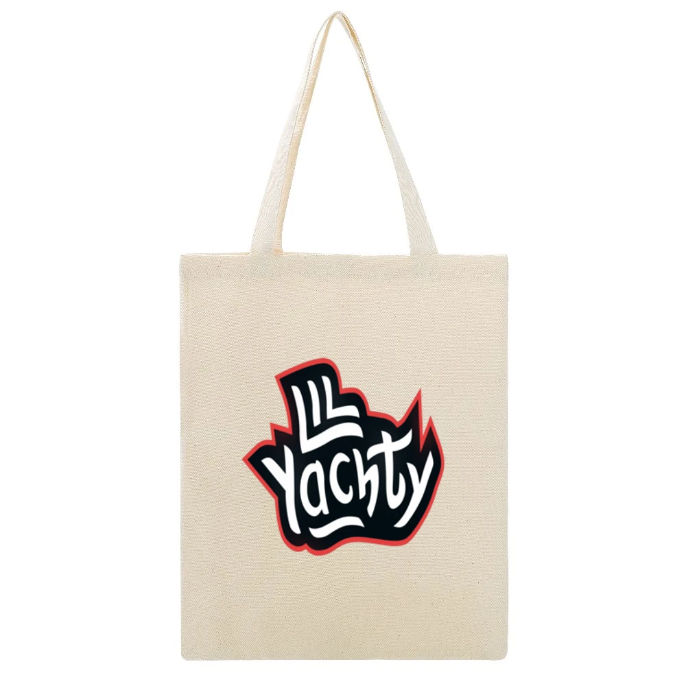 Lil Yatchy Rap Tshirt (all Styles And Colors Available) Beige Canvas Tote Shopping Bag