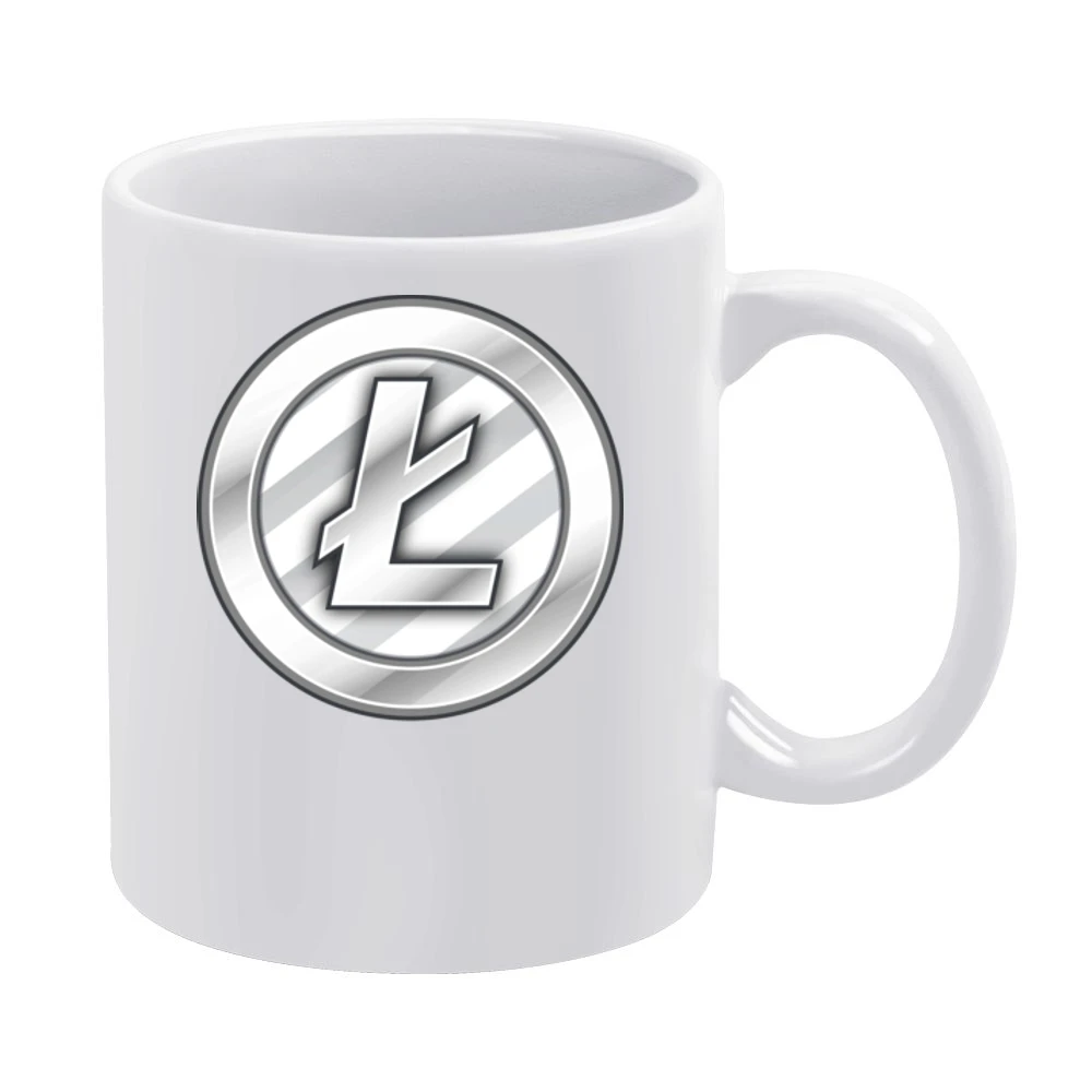 Litecoin Digital Currency Cryptocurrency Logo White Mug