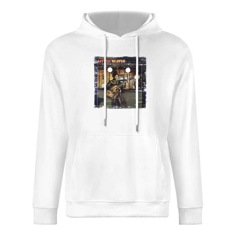 Little Beaver Party Down Album Cover Distressed Image European Size Men Hoodie