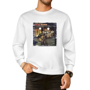 Little Beaver Party Down Album Cover Distressed Image European Size Pullover Sweater