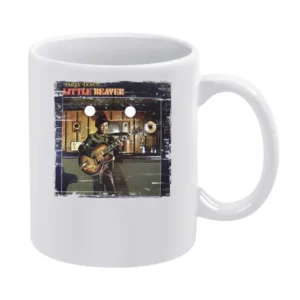 Little Beaver Party Down Album Cover Distressed Image White Mug