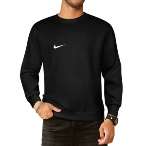 Little White Nike Fun Popular Sports Swoosh Graphic European Size Pullover Sweater