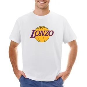 Lonzo Ball Los Angeles Basketball Draft Pick Parody Asian Size Men T-Shirt