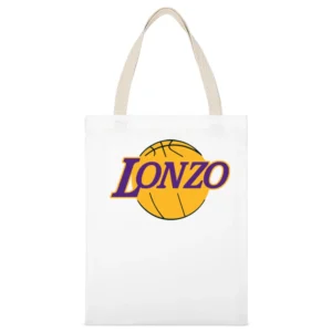 Lonzo Ball Los Angeles Basketball Draft Pick Parody White Canvas Tote Shopping Bag