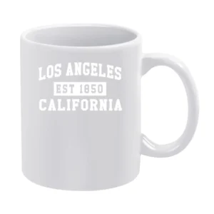 Los Angeles California Est 1850 Popular LA Sweatshirt White Mug