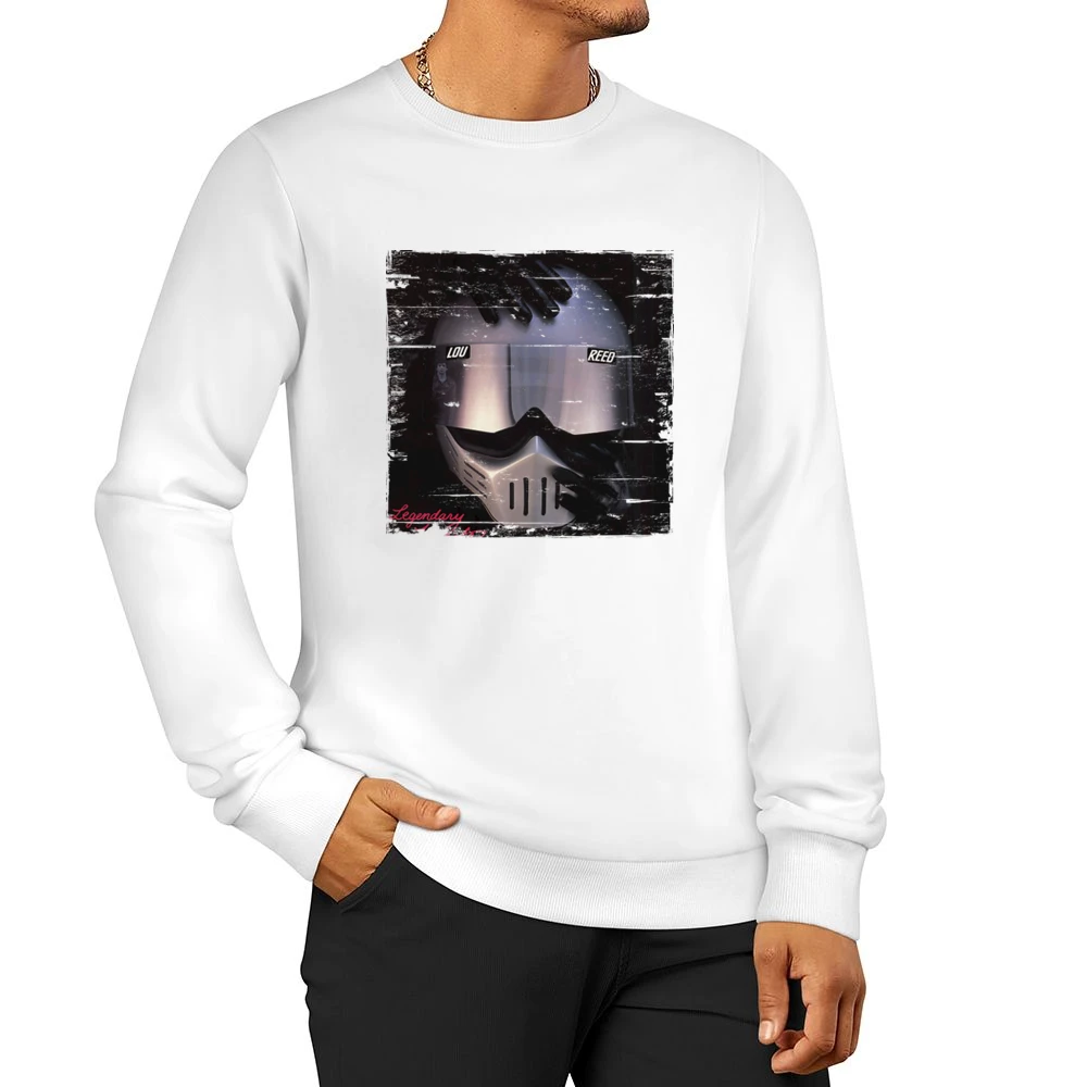 Lou Reed Legendary Hearts Album Cover Distressed Image Men Pullover Sweatshirt