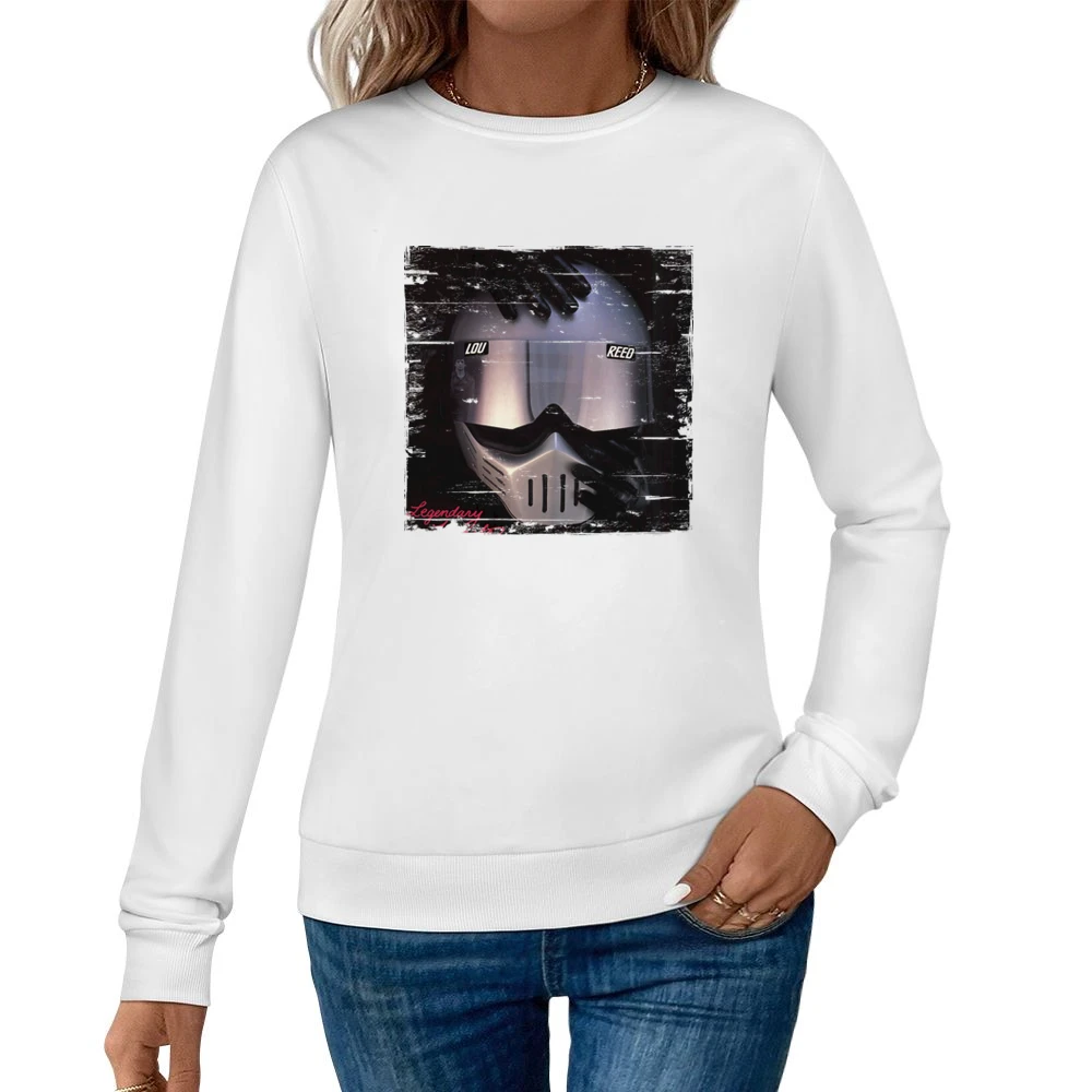 Lou Reed Legendary Hearts Album Cover Distressed Image Women Pullover Sweatshirt