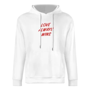 Love Always Wins Fun Popular Graphic Blogger European Size Men Hoodie