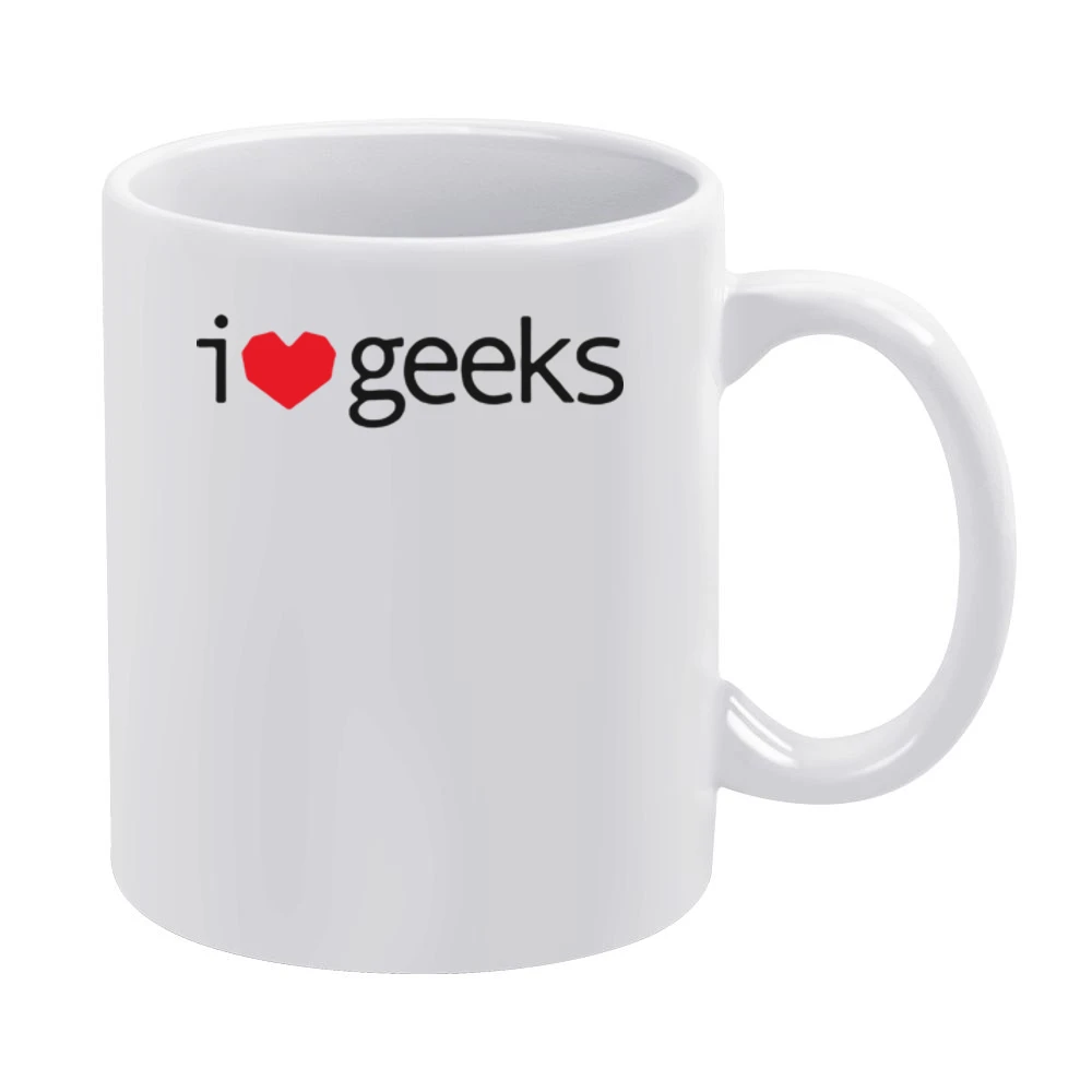 Love - I heart Geek White Mug