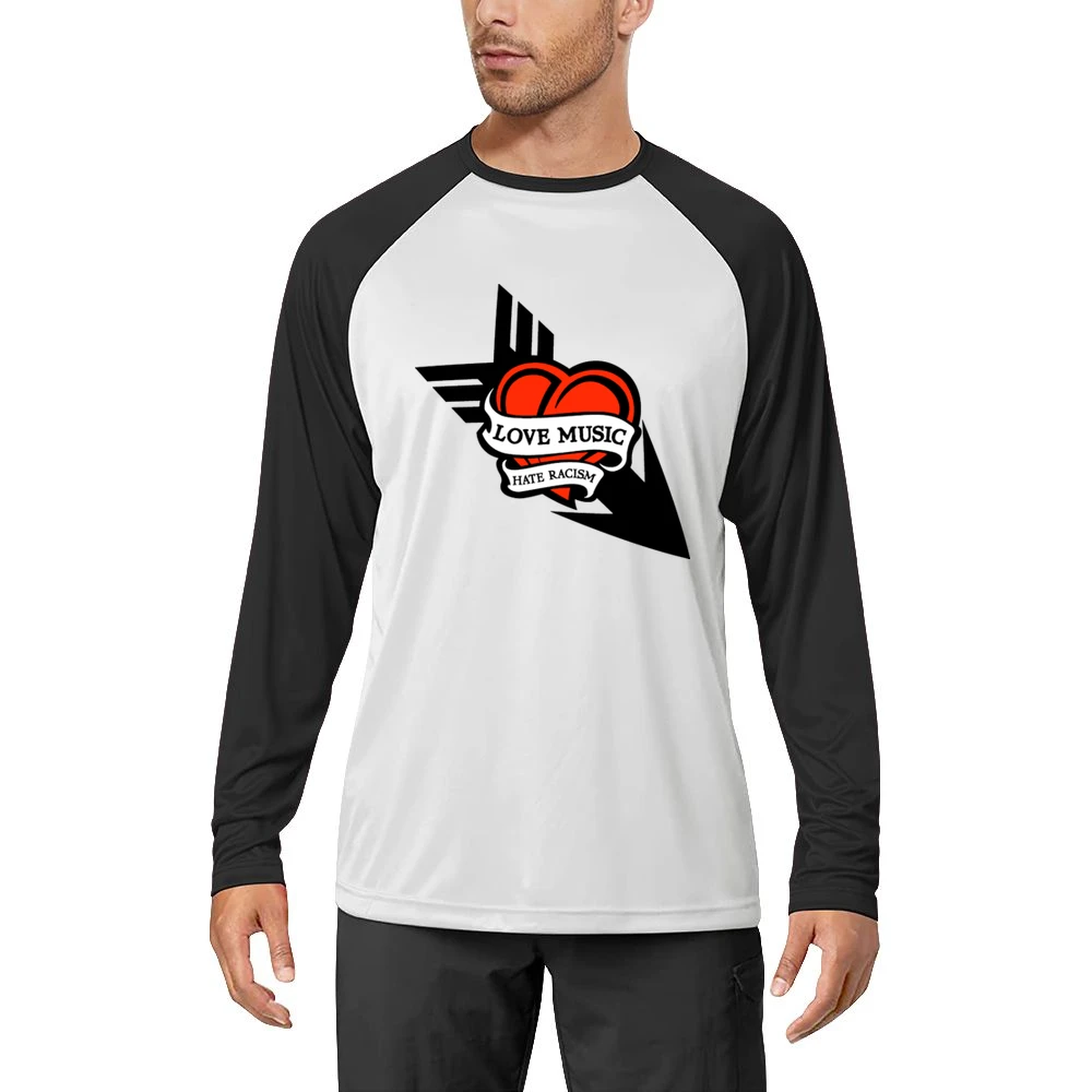 Love Music Hate Racism Men Long Sleeve T-Shirt