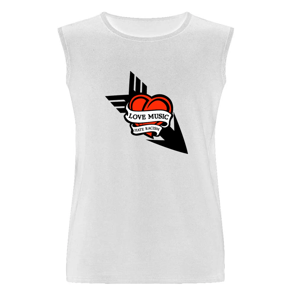 Love Music Hate Racism Men Sleeveless T-Shirt
