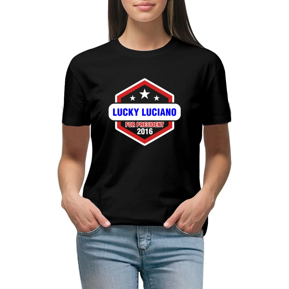 Lucky Luciano For President 2016 Boardwalk Empire TV Show Premium Women Ladies T-shirt