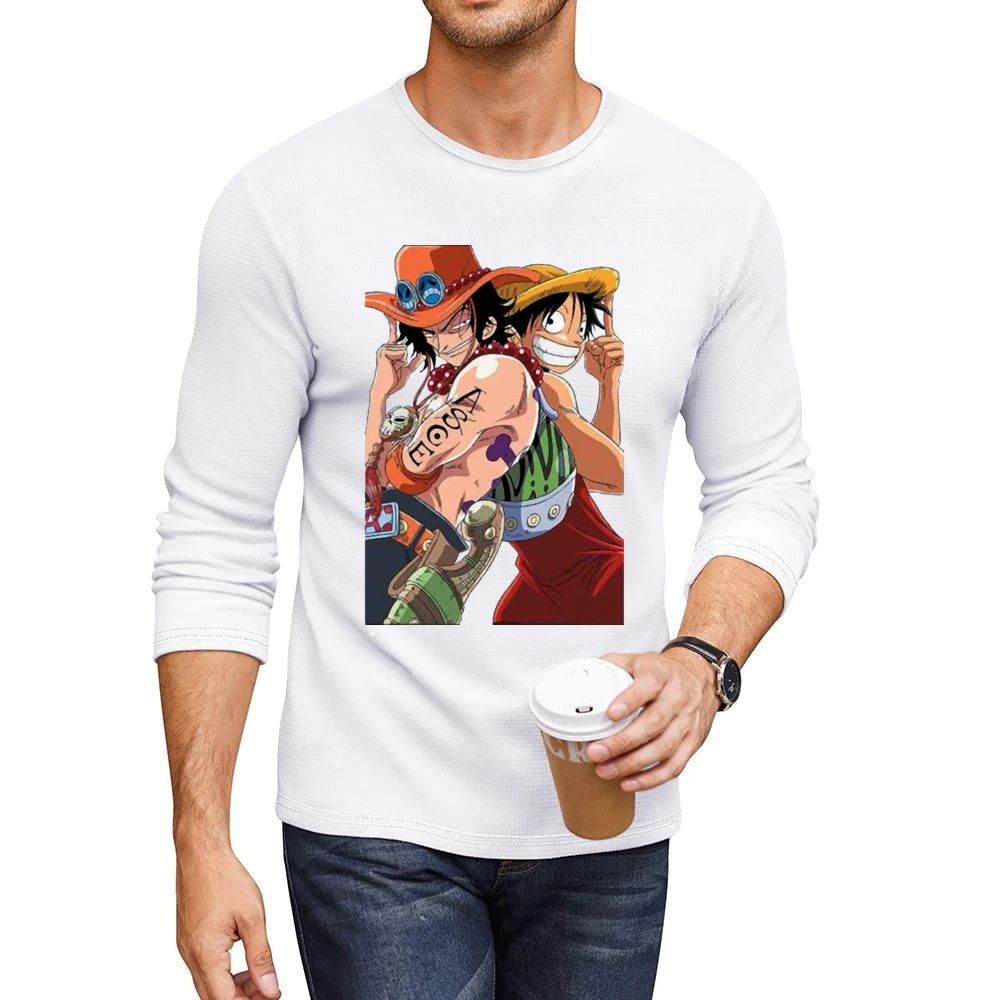 Luffy and Ace - Men CrewNeck Long Sleeve T-Shirt