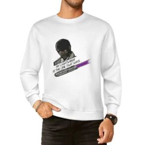 Mace Windu Samuel L Jackson lightsaber starwars parody pulp fiction mo European Size Pullover Sweater