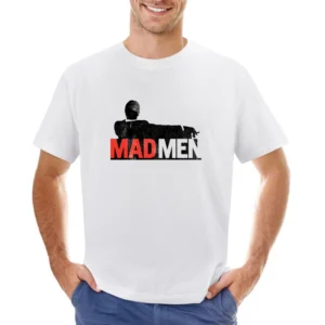 Madmen Vintage Style Distressed Popular TV Show Title Graphic Fan T Sh Asian Size Men T-Shirt