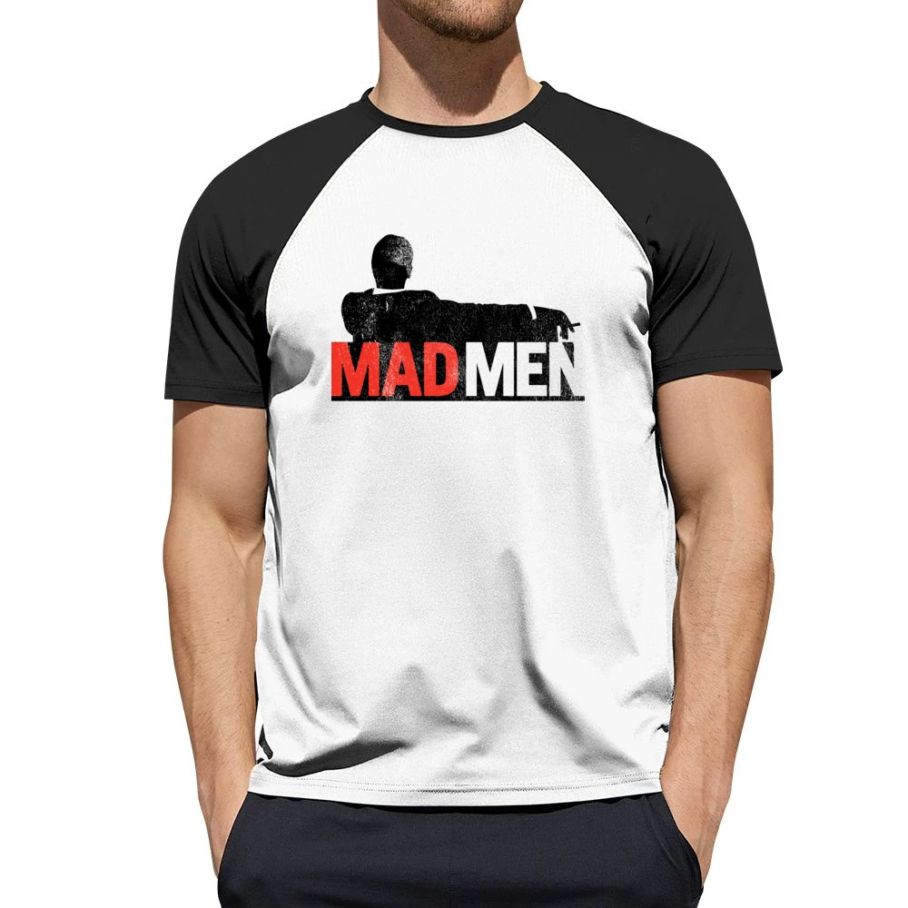 Madmen Vintage Style Distressed Popular TV Show Title Graphic Fan T Sh Men Short Sleeve T-Shirt