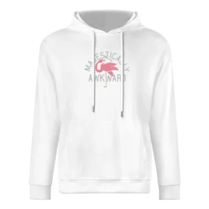 Majestically Awkward Funny Flamingo Graphic Bird Apparel European Size Men Hoodie