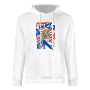 Make America Great Again Trump Robot Scary American Politics Graphic T European Size Men Hoodie