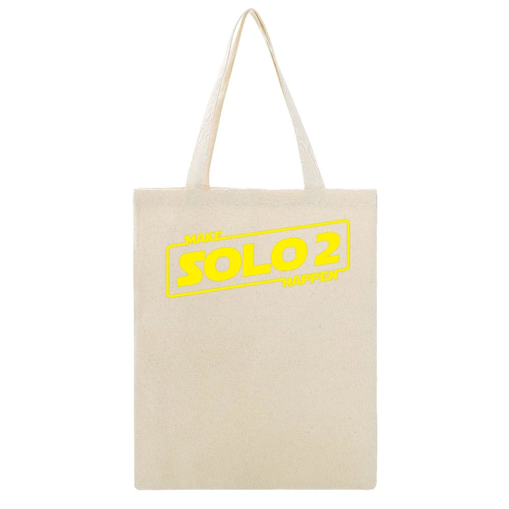 Make Solo 2 Happen Star Wars Fan Campaign Beige Canvas Tote Shopping Bag