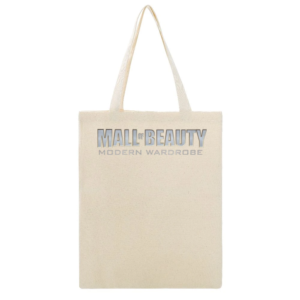 Mall Of Beauty Parody Video Game Beige Canvas Tote Shopping Bag