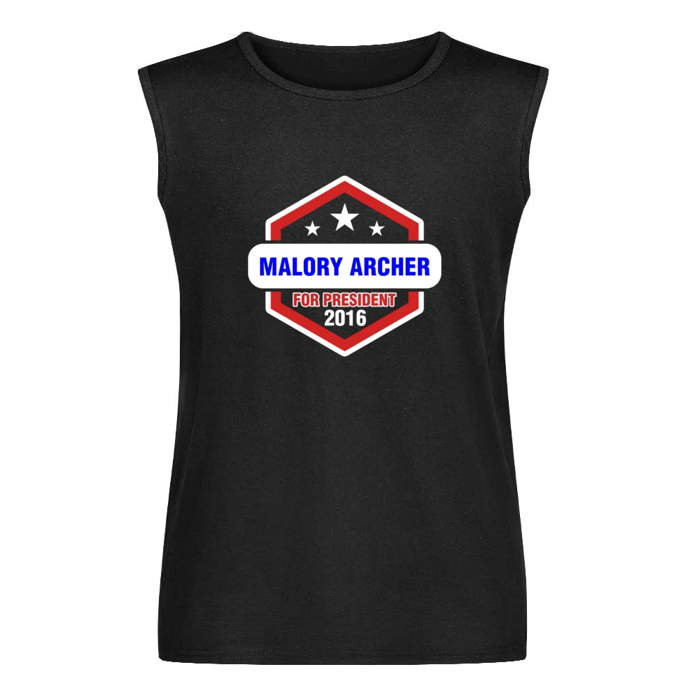 Malory Archer For President 2016 Archer TV Show Men Sleeveless T-Shirt