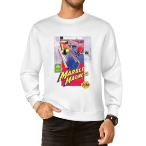 Marble Madness Sega Genesis Old School Retro Video Game Fan Distressed European Size Pullover Sweater
