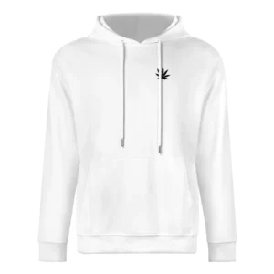 Marijuana Cannabis Leaf Fun Weed Simple Graphic European Size Men Hoodie