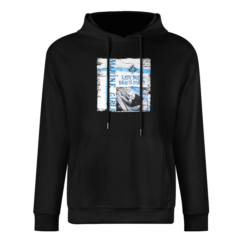 Marine Girls Lazy Ways Album Cover Distressed Image European Size Men Hoodie