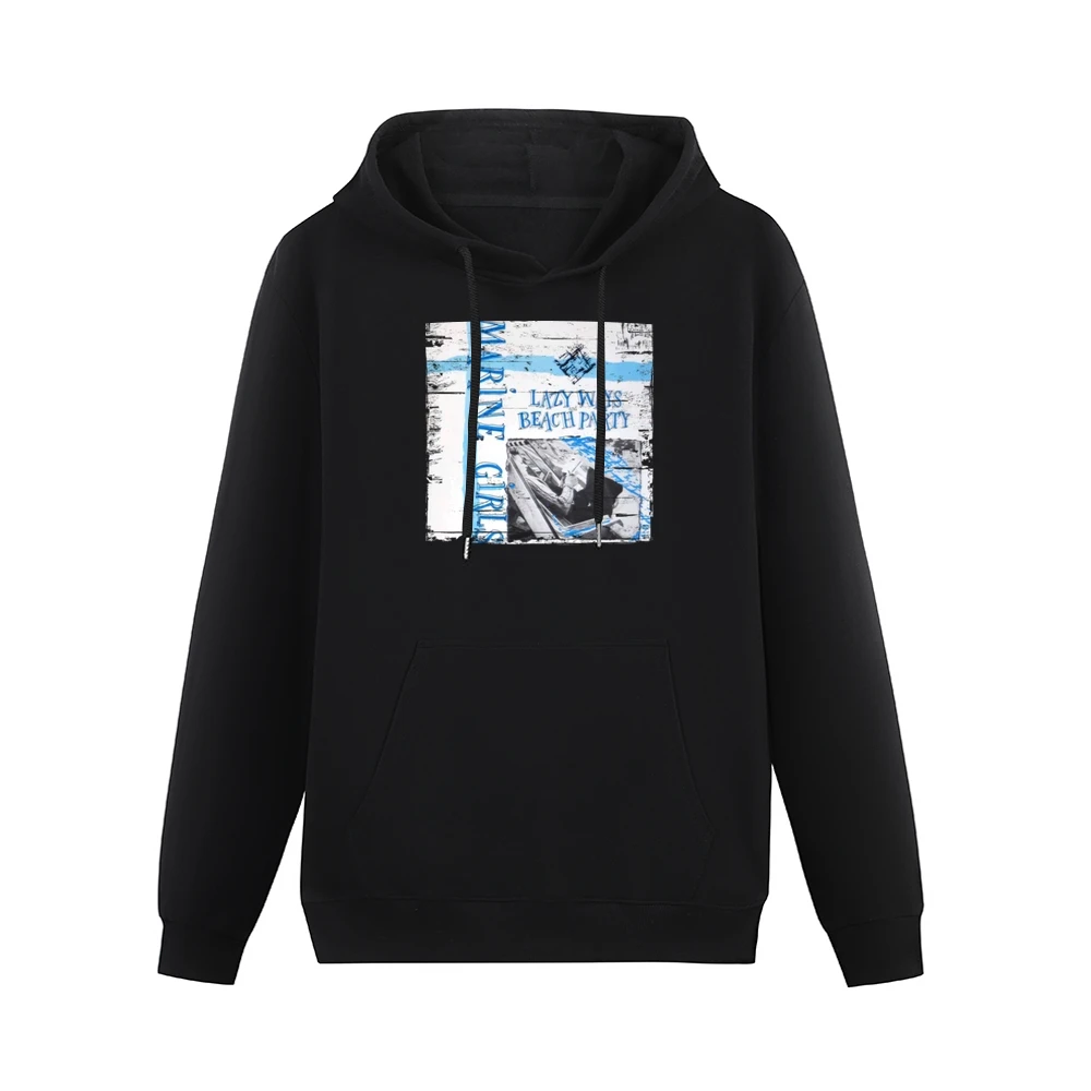 Marine Girls Lazy Ways Album Cover Distressed Image Men Hoodie With Pocket