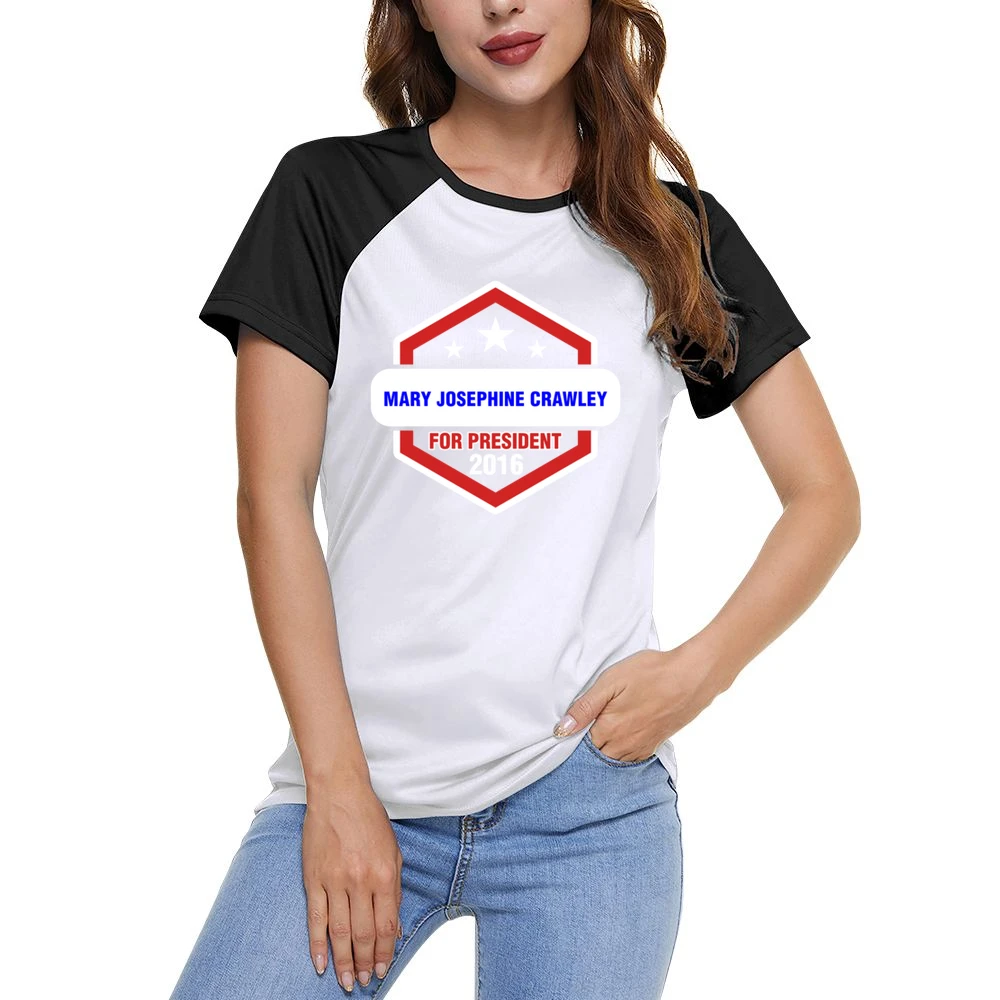 Mary Josephine Crawley For President 2016 Downton Abbey TV Show T Shir Women Ladies Short Sleeve T-Shirt