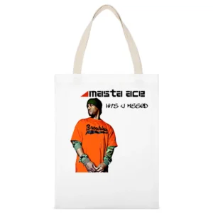Masta Ace Rap White Canvas Tote Shopping Bag