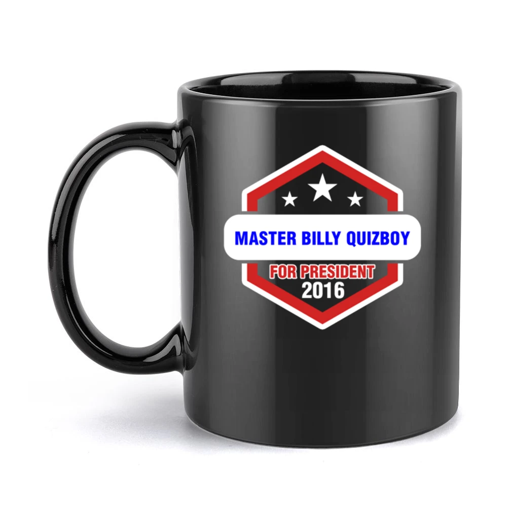 Master Billy Quizboy For President 2016 The Venture Bros TV Show T Shi Black Mug