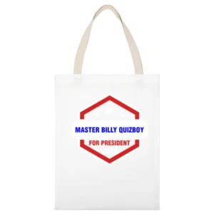 Master Billy Quizboy For President 2016 The Venture Bros TV Show T Shi White Canvas Tote Shopping Bag