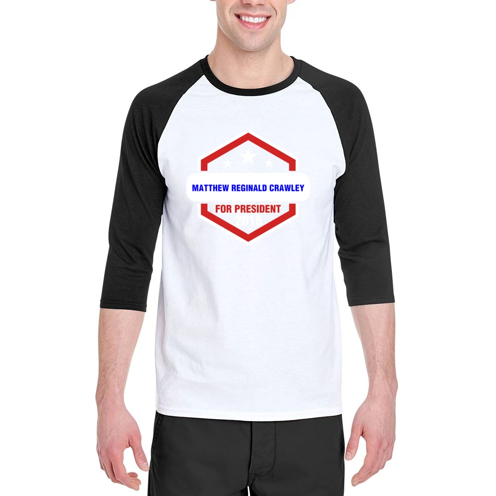 Matthew Reginald Crawley For President 2016 Downton Abbey TV Show T Sh Men 3/4 Sleeve T-Shirt