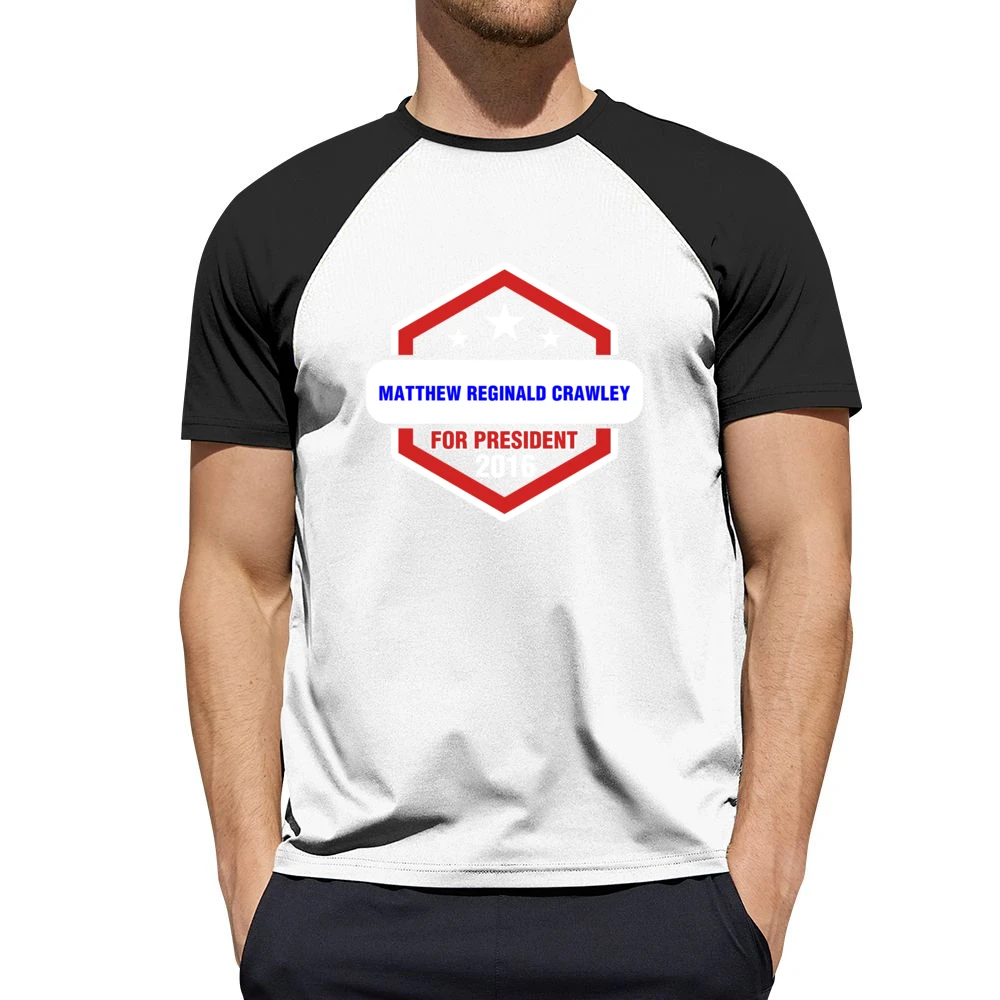 Matthew Reginald Crawley For President 2016 Downton Abbey TV Show T Sh Men Short Sleeve T-Shirt