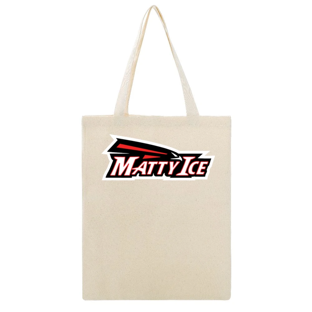 Matty Ice Matt Ryan Beige Canvas Tote Shopping Bag