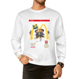 Mc Kids Nes Retro Video Game Distressed European Size Pullover Sweater