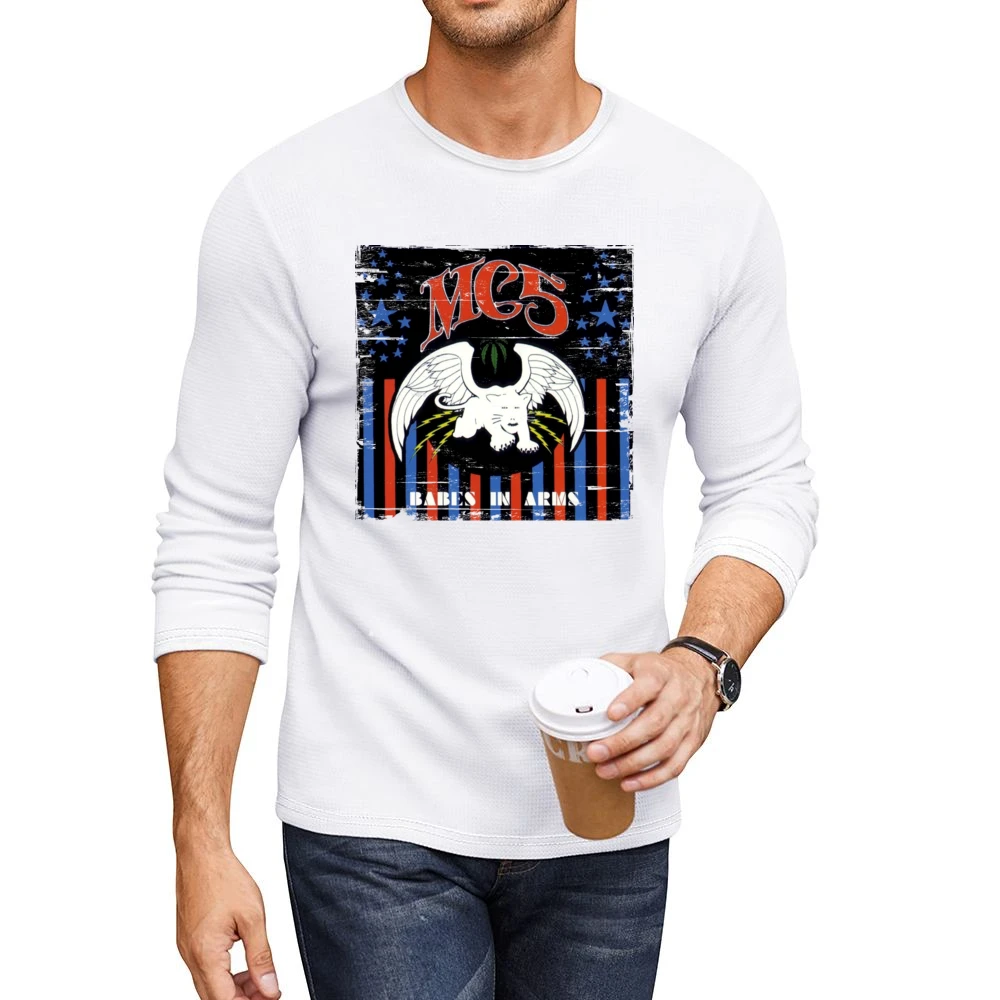 Mc5 Babes In Arms Album Cover Distressed Image Men CrewNeck Long Sleeve T-Shirt