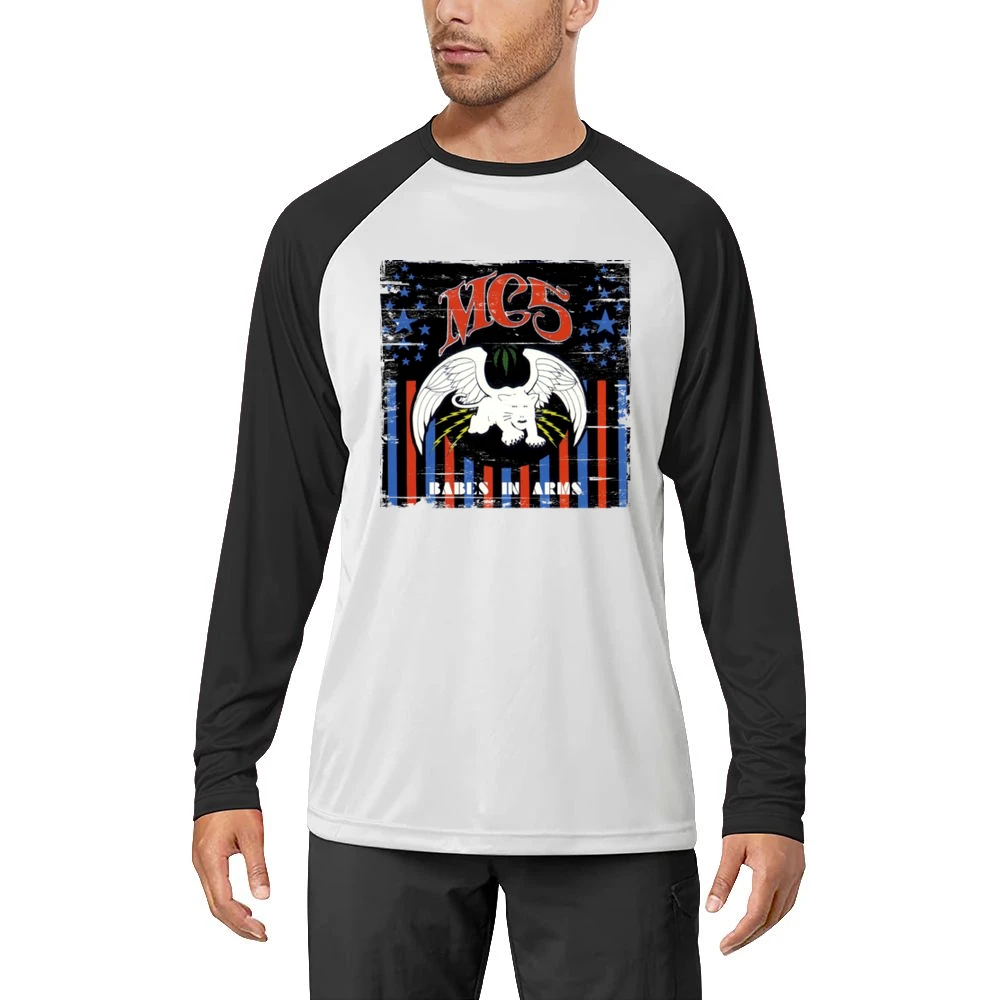 Mc5 Babes In Arms Album Cover Distressed Image Men Long Sleeve T-Shirt