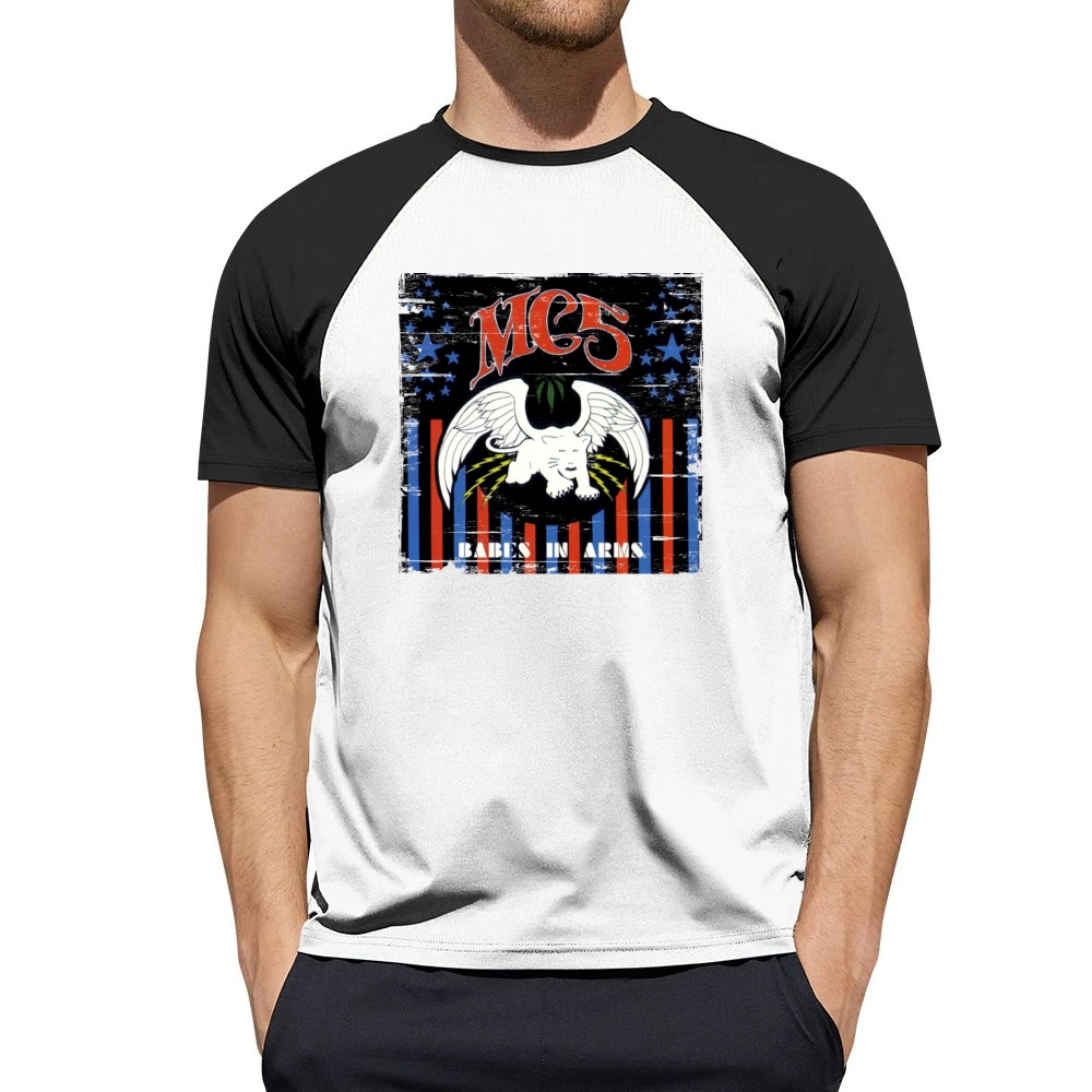 Mc5 Babes In Arms Album Cover Distressed Image Men Short Sleeve T-Shirt