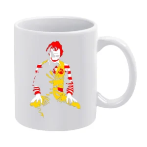 Mcdonalds Joker Batman Fast Food Parody Graphic Funny White Mug