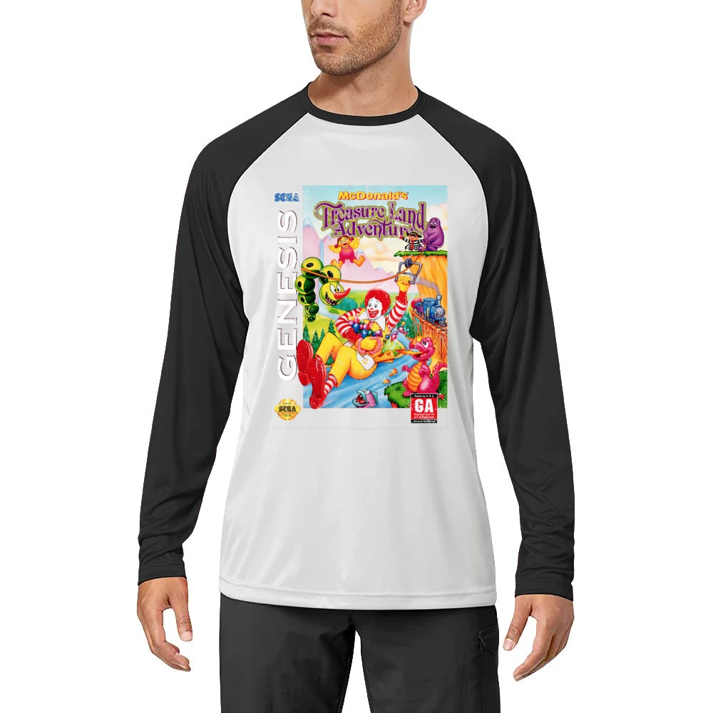 Mcdonalds Treasure Land Adventure Sega Genesis Old School Retro Video Men Long Sleeve T-Shirt