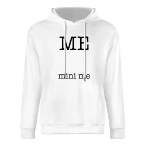 Me And Mini Me Funny Pregnancy Cool Baby Graphic European Size Men Hoodie