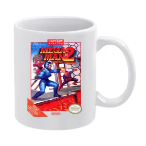 Mega Man 2 Nes Nintendo Old School Retro Video Game Fan Distressed T S White Mug