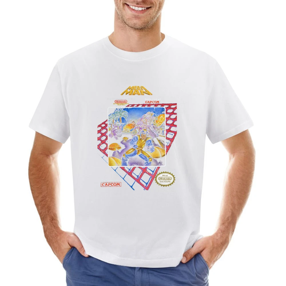Mega Man Nes Nintendo Old School Retro Video Game Fan Distressed T Shi Asian Size Men T-Shirt