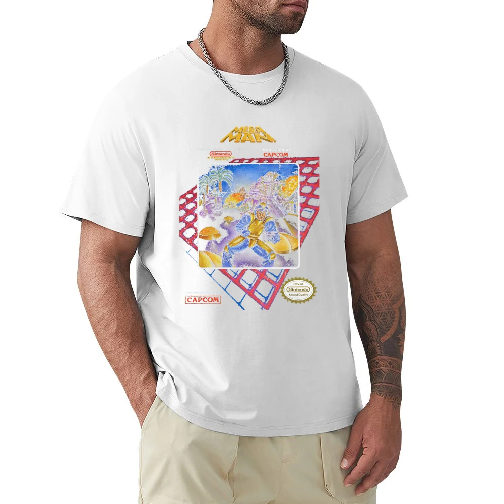 Mega Man Nes Nintendo Old School Retro Video Game Fan Distressed T Shi Premium Men T-shirt