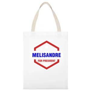 Melisandre For President 2016 Game of Thrones TV Show White Canvas Tote Shopping Bag