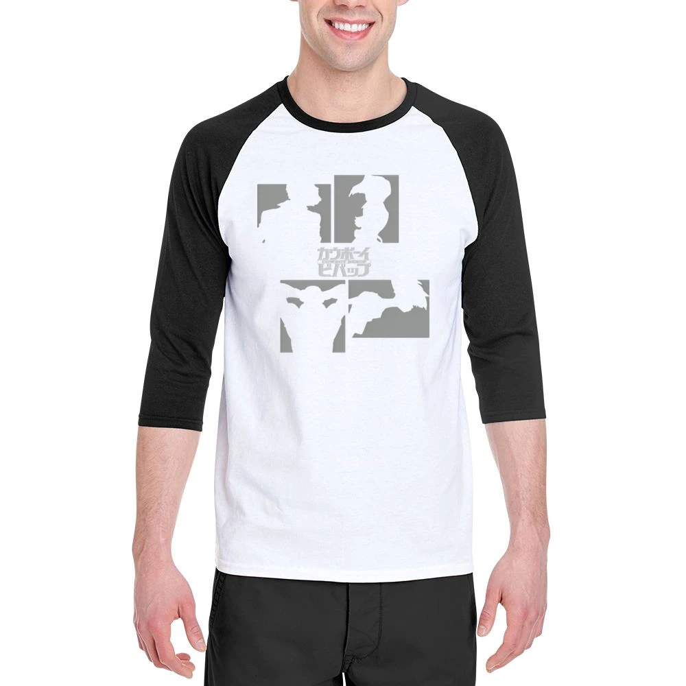 Member crew of bebop ship cowboy bebop anime Men 3/4 Sleeve T-Shirt