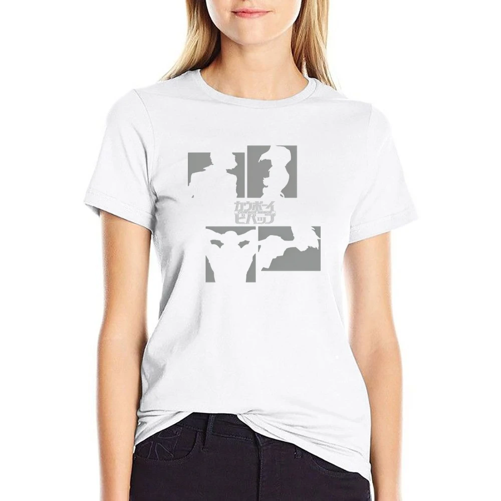 Member crew of bebop ship cowboy bebop anime US Size Women Ladies T-shirt