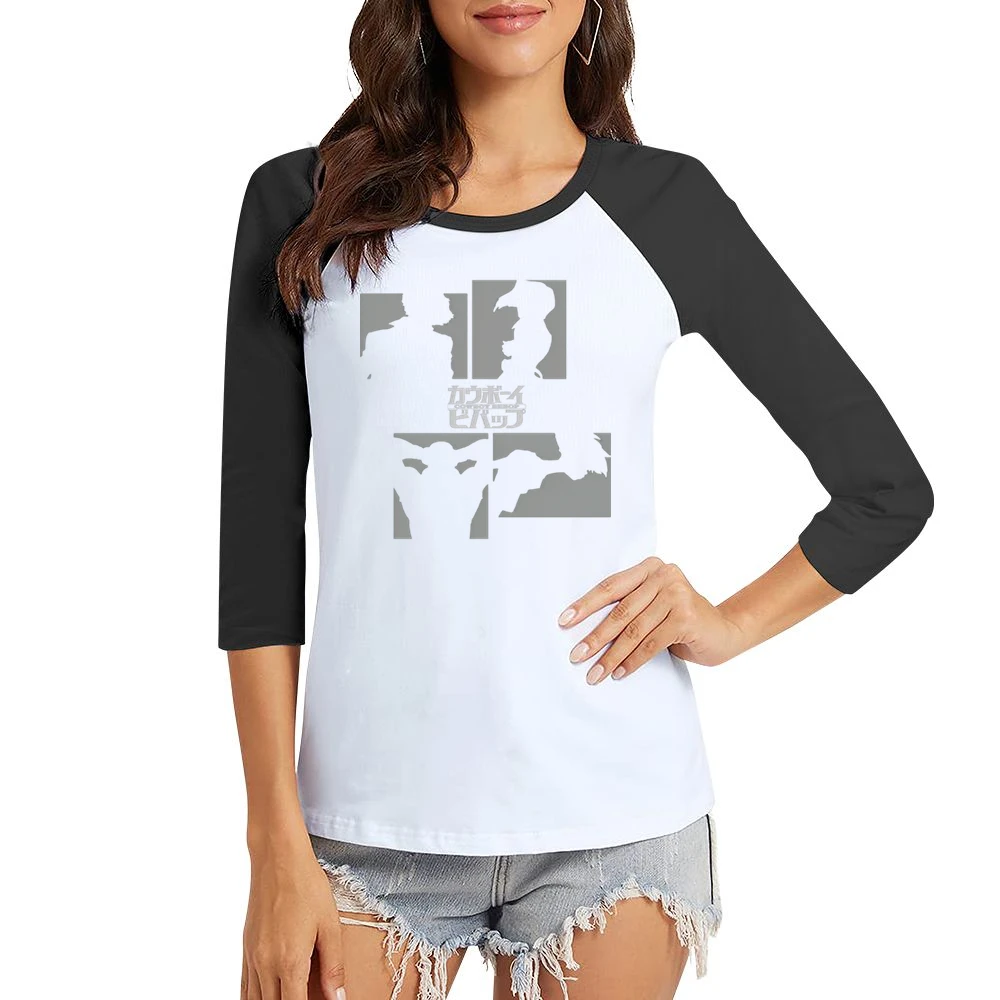 Member crew of bebop ship cowboy bebop anime Women Ladies 3-4 Sleeve T-Shirt